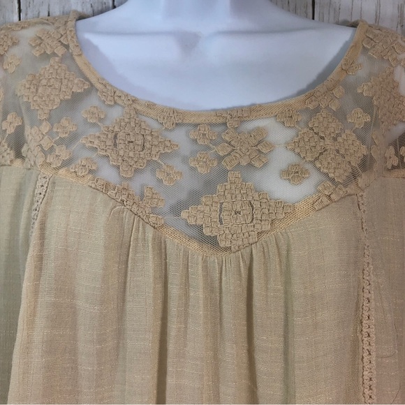 JohnPaulRichards Layered Embroidered Sleeve Blouse Extra Large - Picture 2 of 8